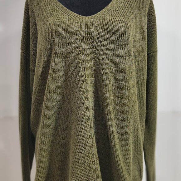 A.N.A. A New Approach Hunter Green / Gold Specks Women's Sweater XXL - Picture 3 of 8